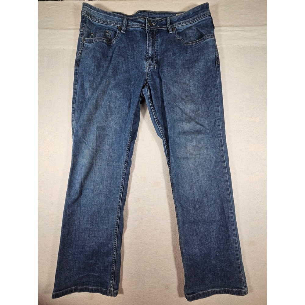 Buffalo David Bitton Jackson-X Relaxed Straight Leg Jeans Mens 38x30 Medium Wash